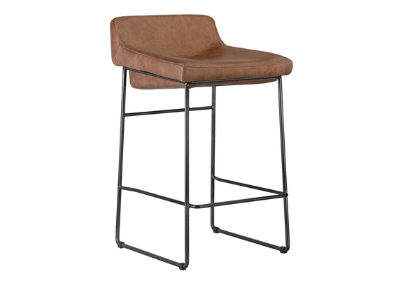 PK-1106-14 Starlet Counter Stool Open Road Brown Leather - Set Of Two