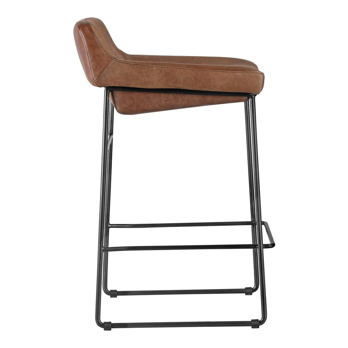 PK-1106-14 Starlet Counter Stool Open Road Brown Leather - Set Of Two