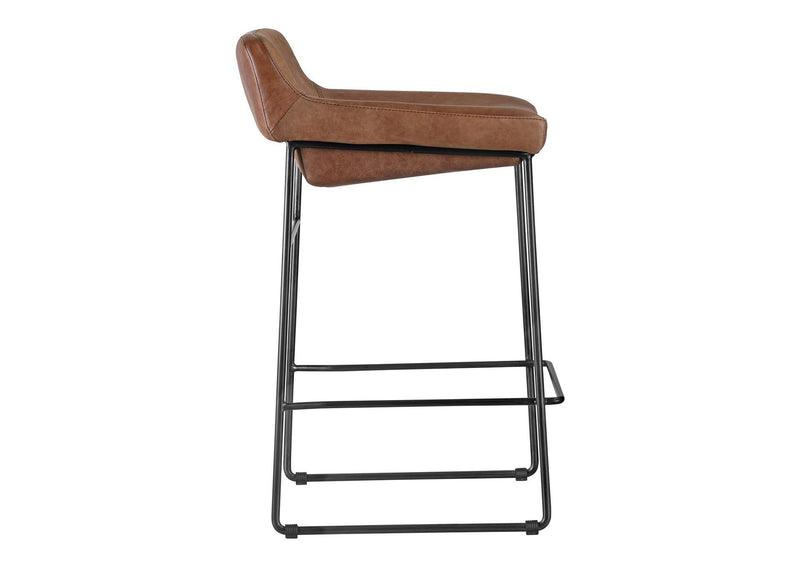 PK-1106-14 Starlet Counter Stool Open Road Brown Leather - Set Of Two