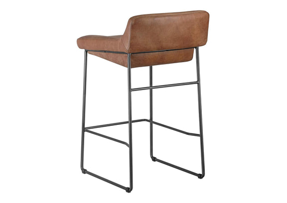 PK-1106-14 Starlet Counter Stool Open Road Brown Leather - Set Of Two
