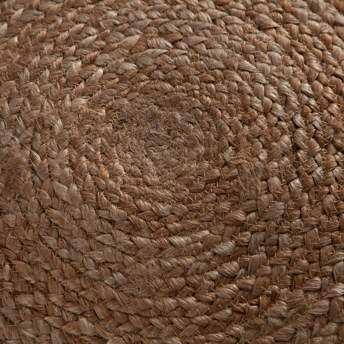 Round Pouf in Natural Jute Fiber