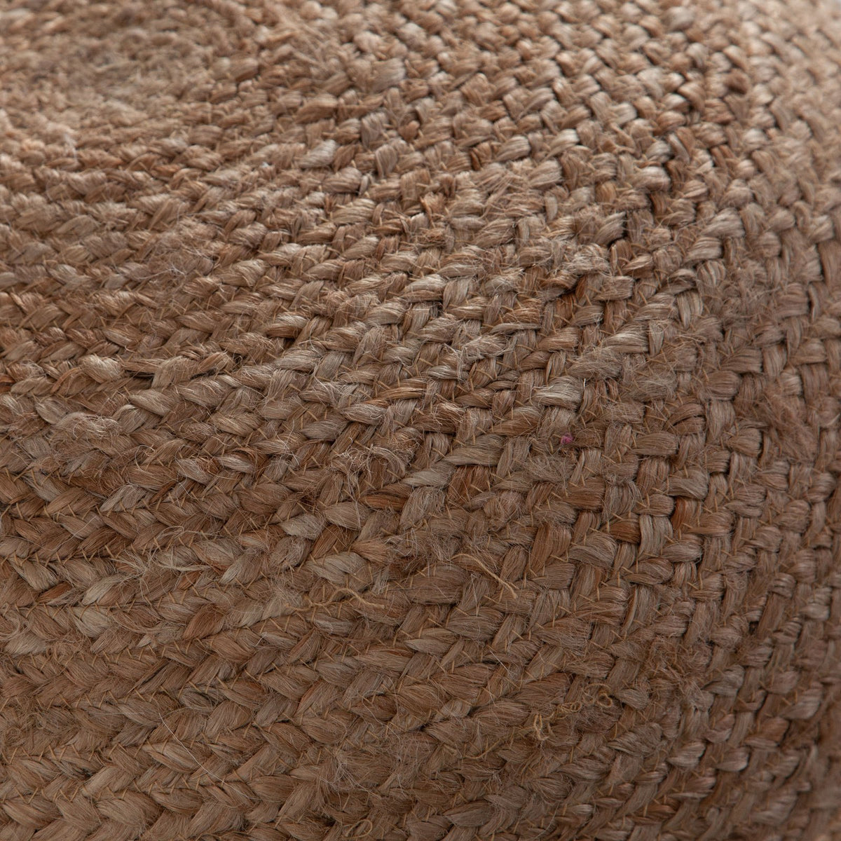 Round Pouf in Natural Jute Fiber
