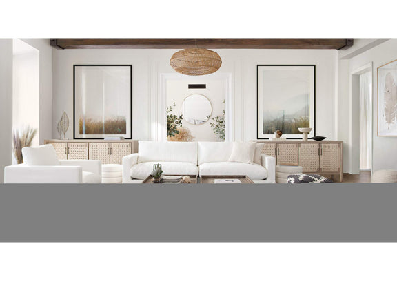 POUFSZZ Square Pouf In White/grey Pattern Wool
