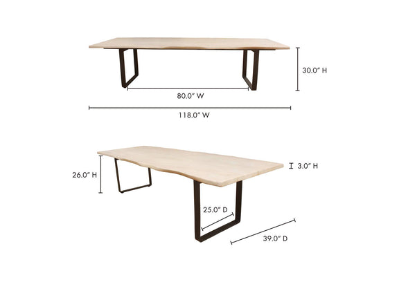 PP-1014-18-0 Wilks Dining Table White