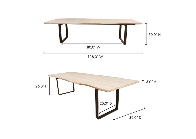PP-1014-18-0 Wilks Dining Table White