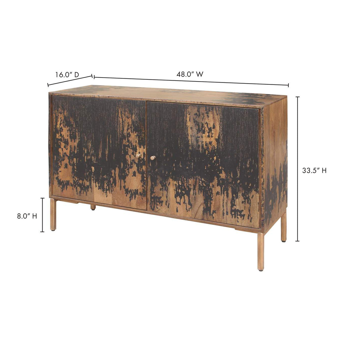 PP-1015-02 Artists Sideboard Small Black