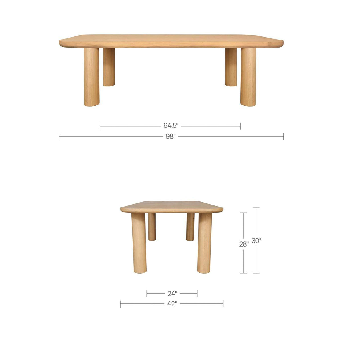 PP-1023-24-0 Anders Dining Table Large Natural
