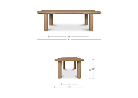 PP-1024-24-0 Anders Dining Table Small Natural