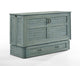 Poppy Murphy Cabinet Bed Antique Blue finish