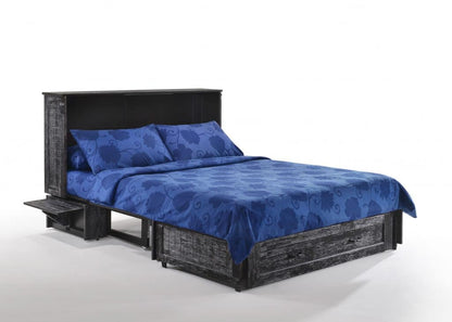 Poppy Murphy Cabinet Bed Antique Blue finish