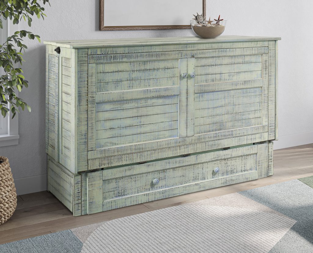Poppy Murphy Cabinet Bed Seafoam finish