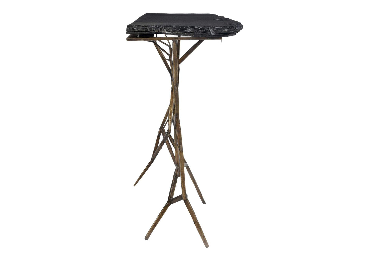 QJ-1010-25-0 Nate Slate Console Table Dark Grey
