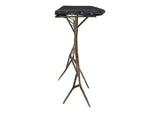 QJ-1010-25-0 Nate Slate Console Table Dark Grey