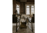 QK-1008-01 Twist Accent Table Brass