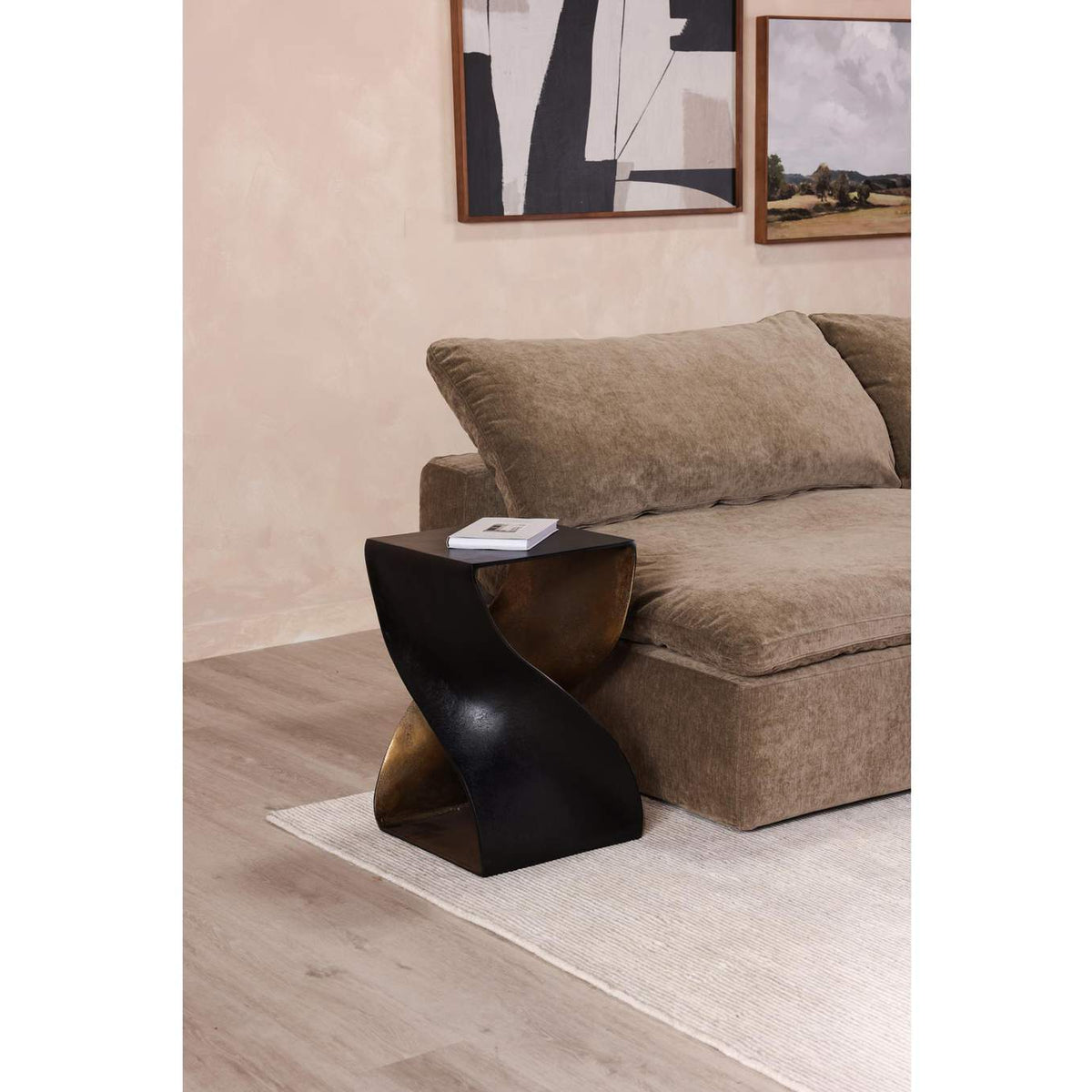 QK-1008-02 Twist Accent Table Black