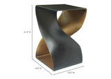 QK-1008-02 Twist Accent Table Black