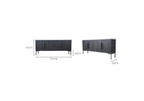 QM-1003-02 Fishbone Sideboard Black