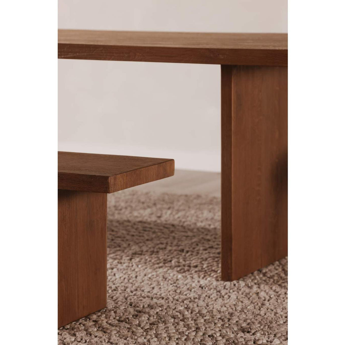 QM-1004-29-0 Koshi Dining Table Sandblasted Amber Oak