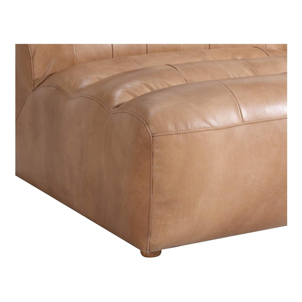 QN-1009-40 Ramsay Leather Slipper Chair Tan