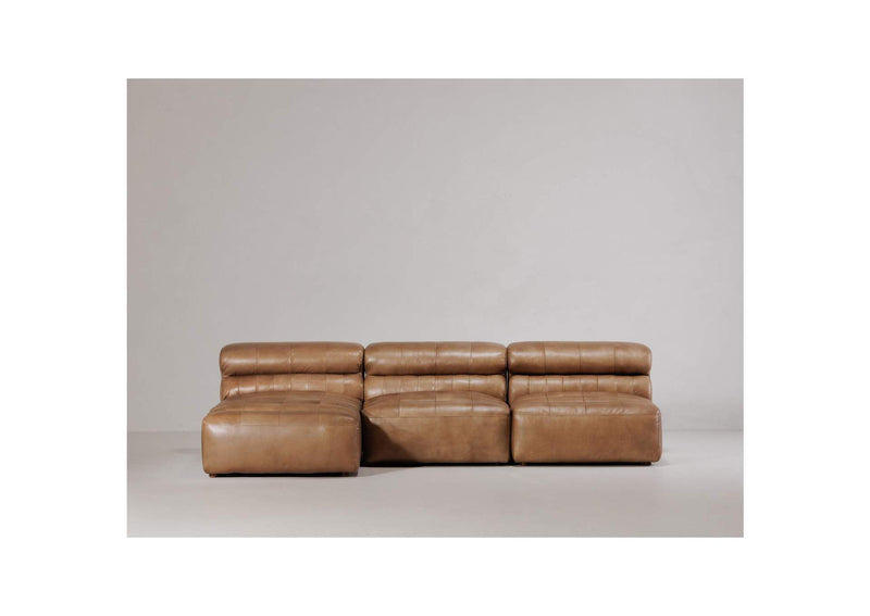 QN-1009-40 Ramsay Leather Slipper Chair Tan