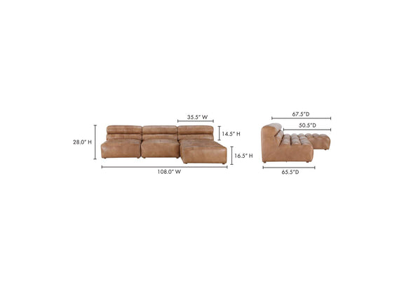 QN-1018-40 Ramsay Signature Modular Sectional Tan