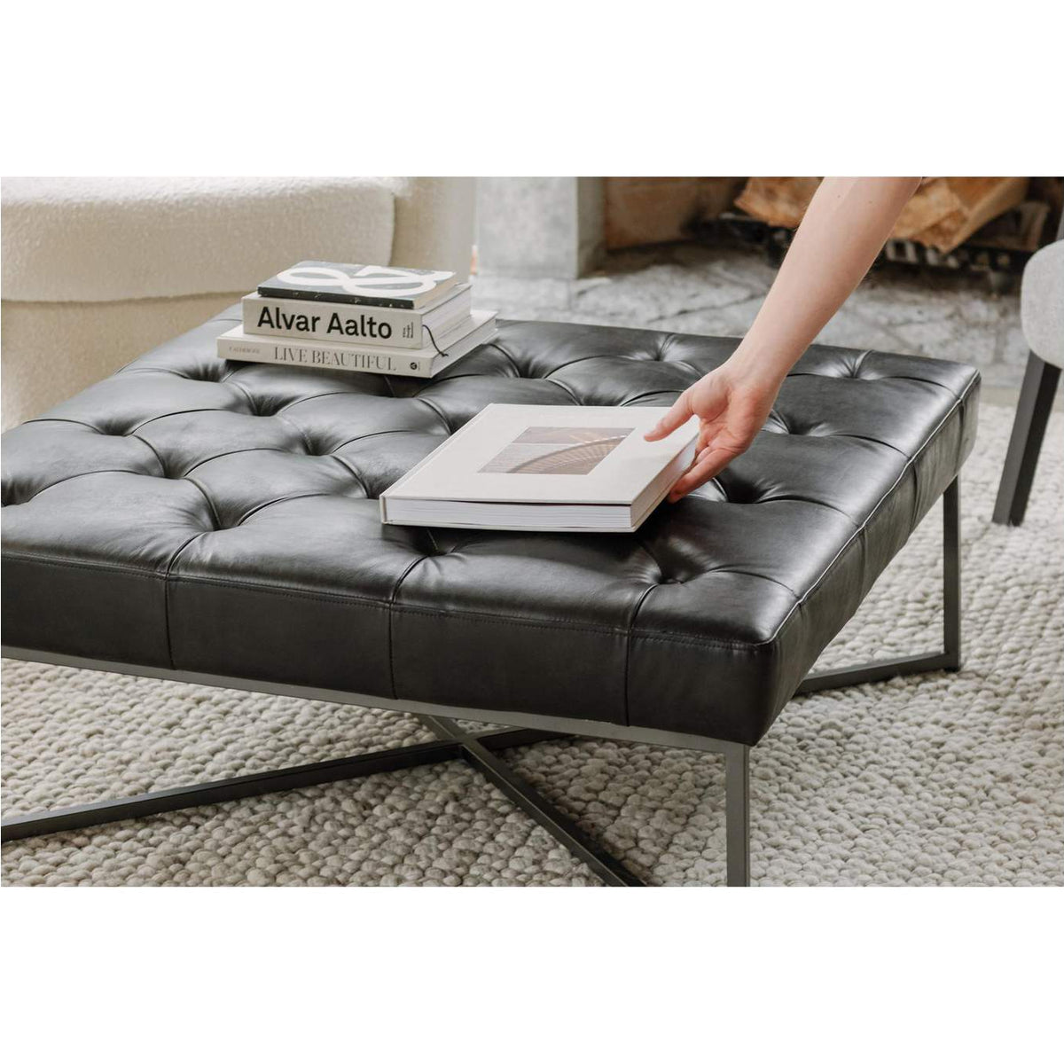 QN-1029-02 Thad Ottoman Black