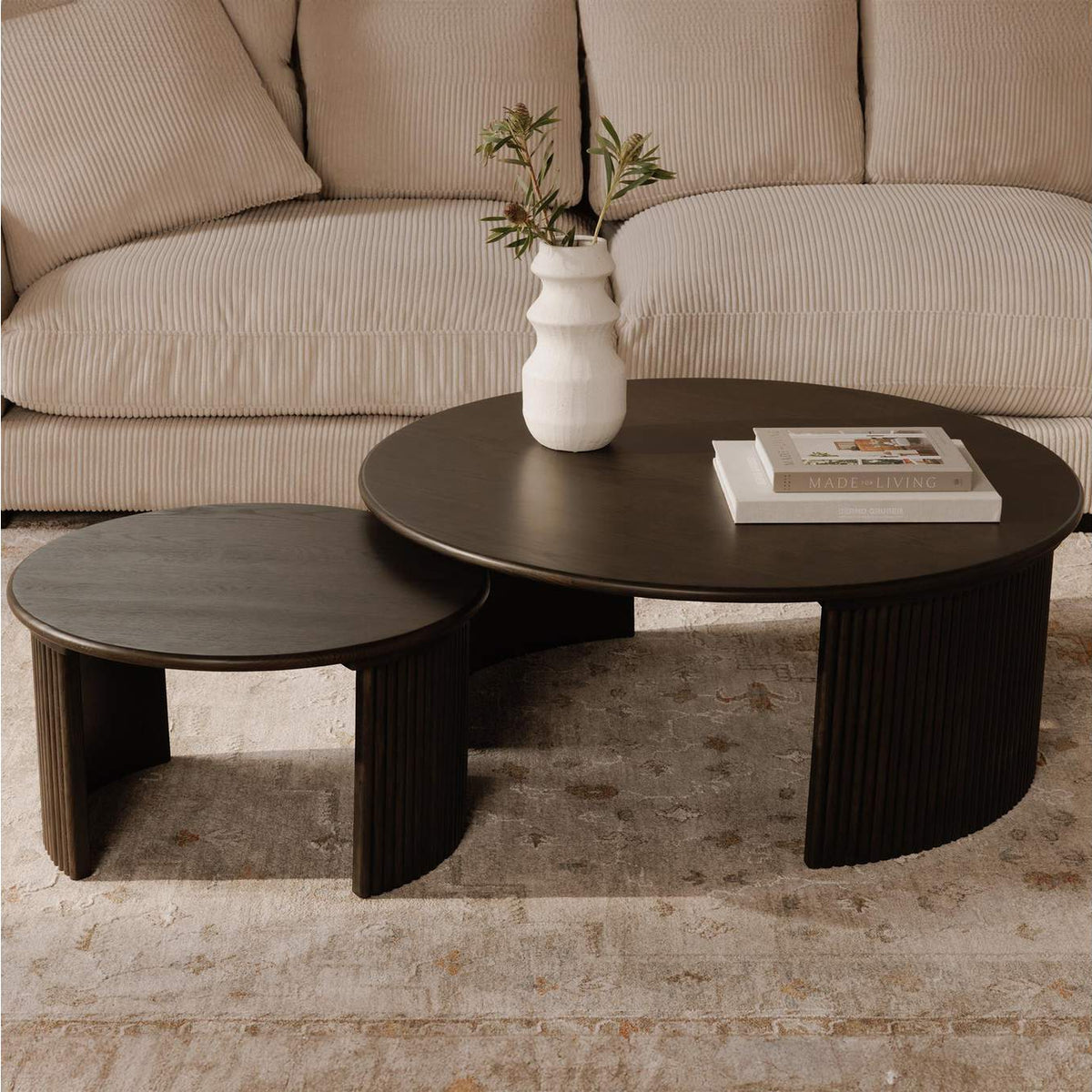 QO-1011-20 Penny Small Coffee Table Dark Brown