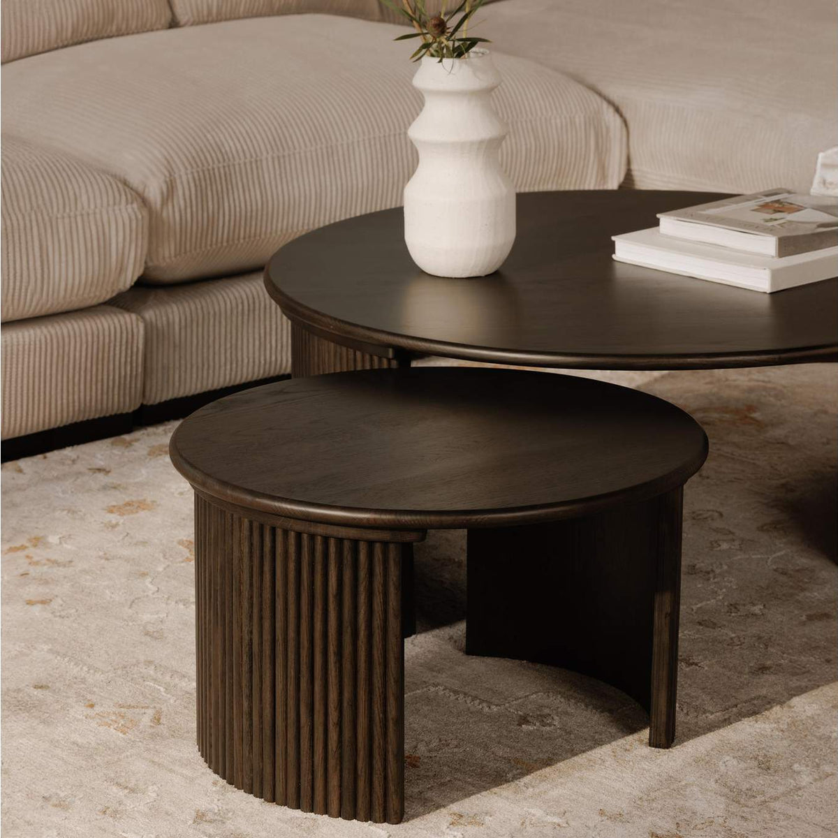 QO-1011-20 Penny Small Coffee Table Dark Brown