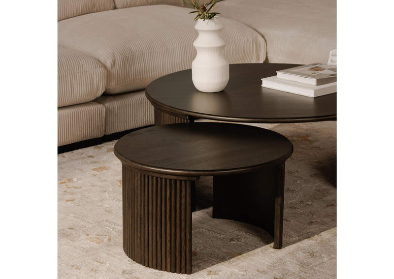 QO-1011-20 Penny Small Coffee Table Dark Brown