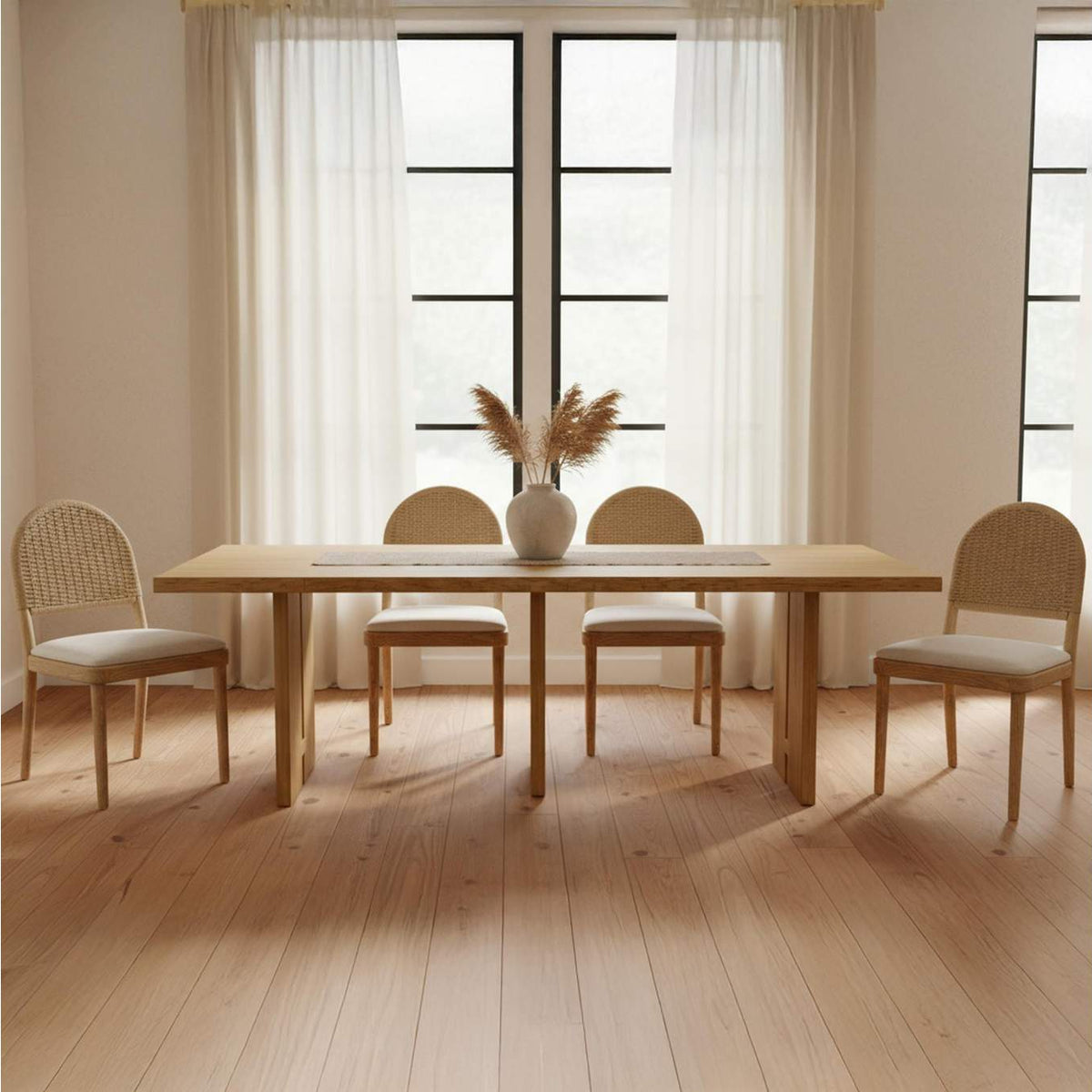 QO-1025-24 Claire Dining Chair Natural - Set of Two