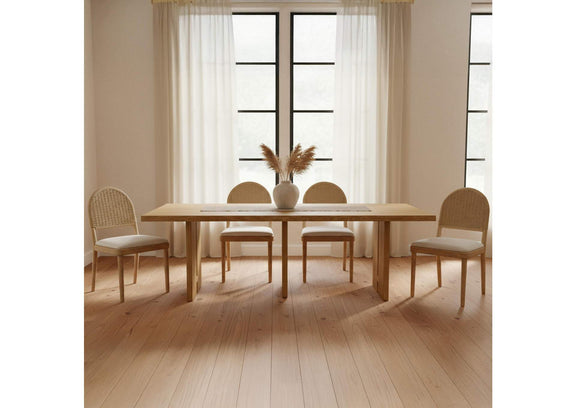 QO-1025-24 Claire Dining Chair Natural - Set of Two