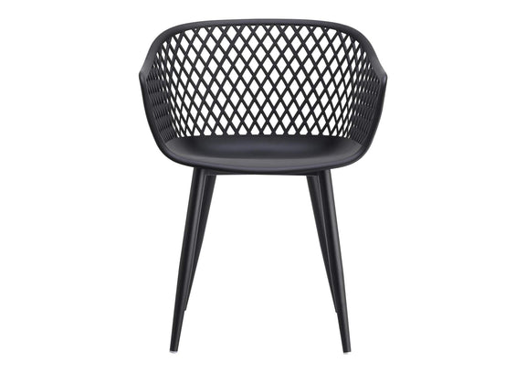QX-1001-02 Piazza Outdoor Chair Black - Set Of Two