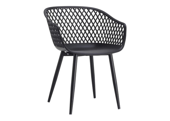 QX-1001-02 Piazza Outdoor Chair Black - Set Of Two