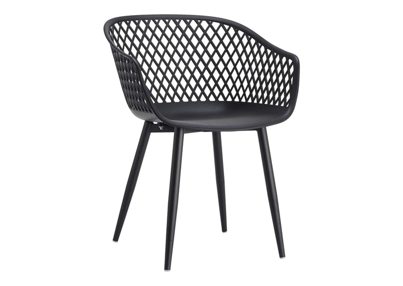 QX-1001-02 Piazza Outdoor Chair Black - Set Of Two