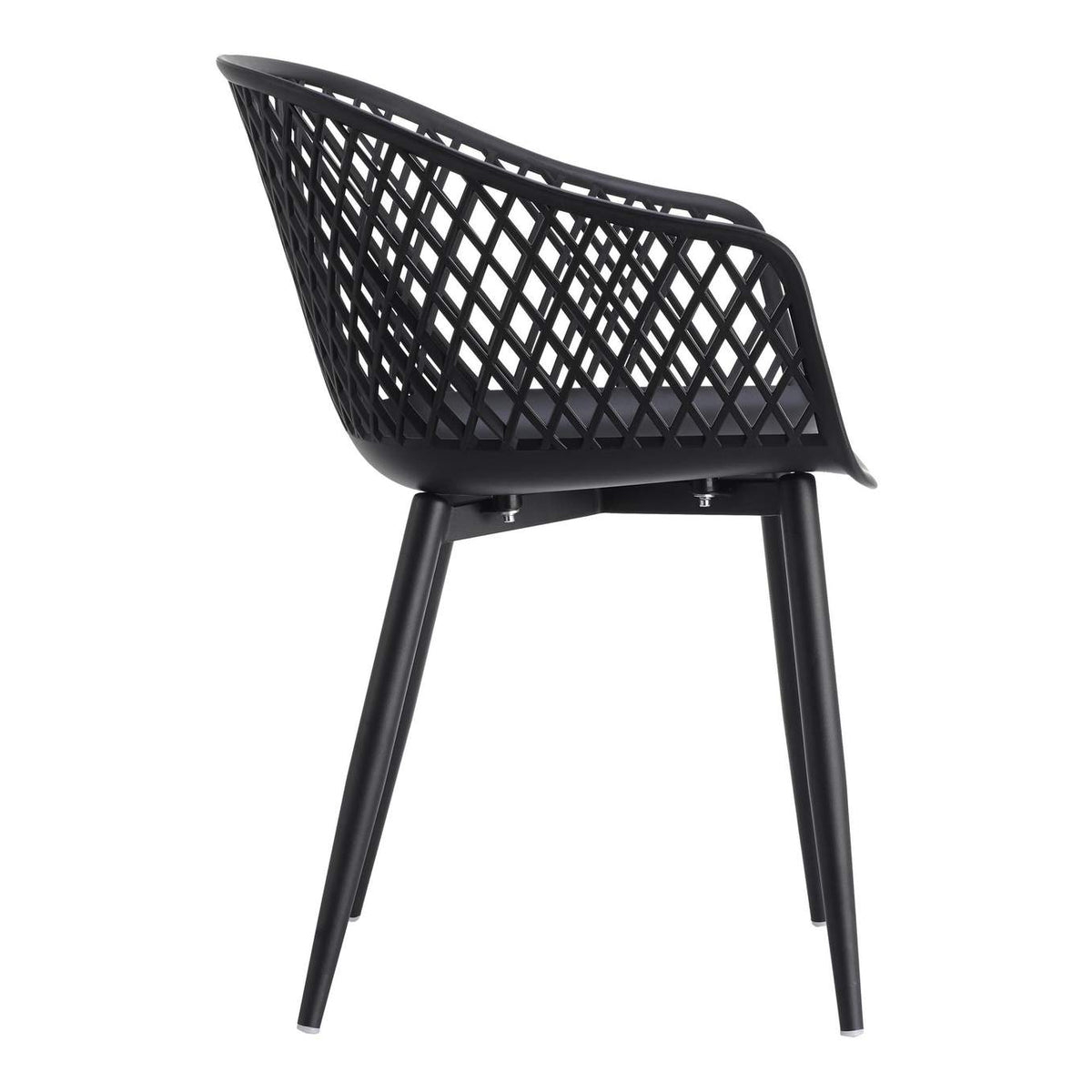 QX-1001-02 Piazza Outdoor Chair Black - Set Of Two