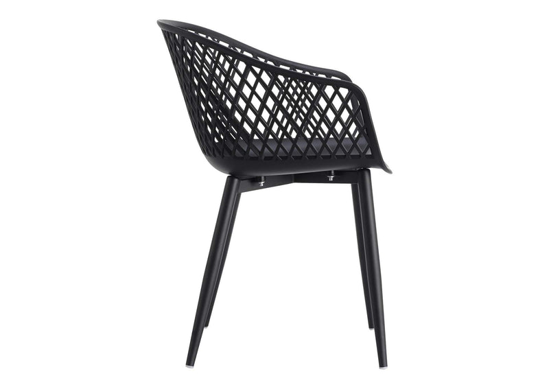 QX-1001-02 Piazza Outdoor Chair Black - Set Of Two