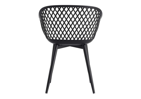 QX-1001-02 Piazza Outdoor Chair Black - Set Of Two