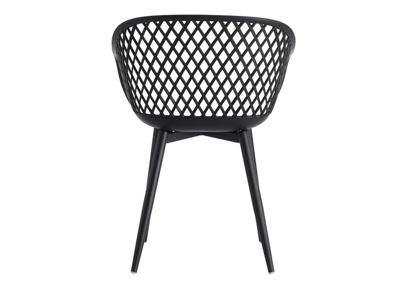 QX-1001-02 Piazza Outdoor Chair Black - Set Of Two