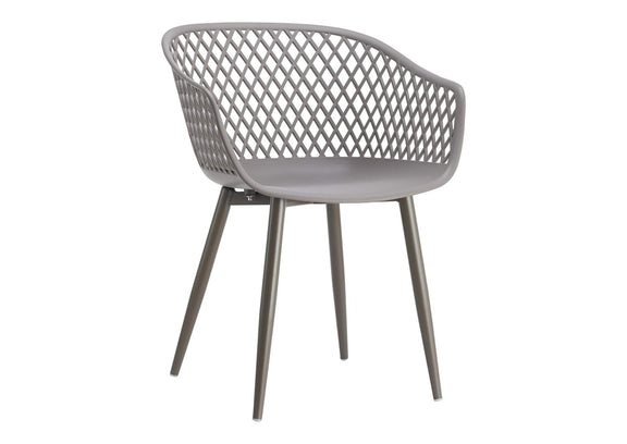 QX-1001-15 Piazza Outdoor Chair Grey - Set Of Two