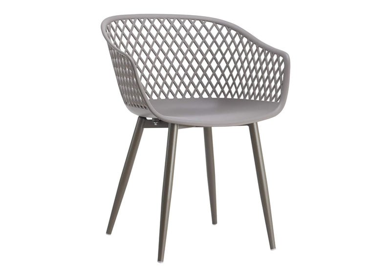 QX-1001-15 Piazza Outdoor Chair Grey - Set Of Two