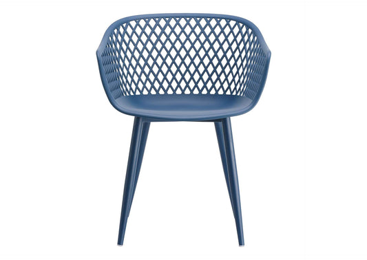 QX-1001-26 Piazza Outdoor Chair Blue - Set Of Two