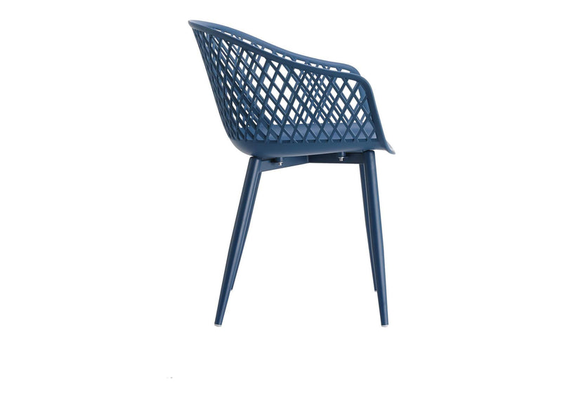 QX-1001-26 Piazza Outdoor Chair Blue - Set Of Two