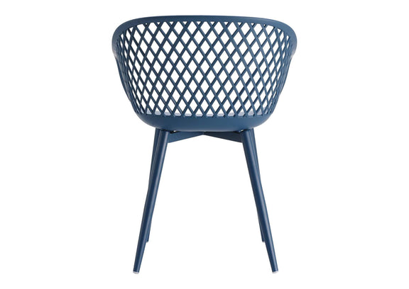 QX-1001-26 Piazza Outdoor Chair Blue - Set Of Two