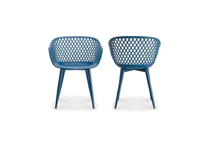 QX-1001-26 Piazza Outdoor Chair Blue - Set Of Two