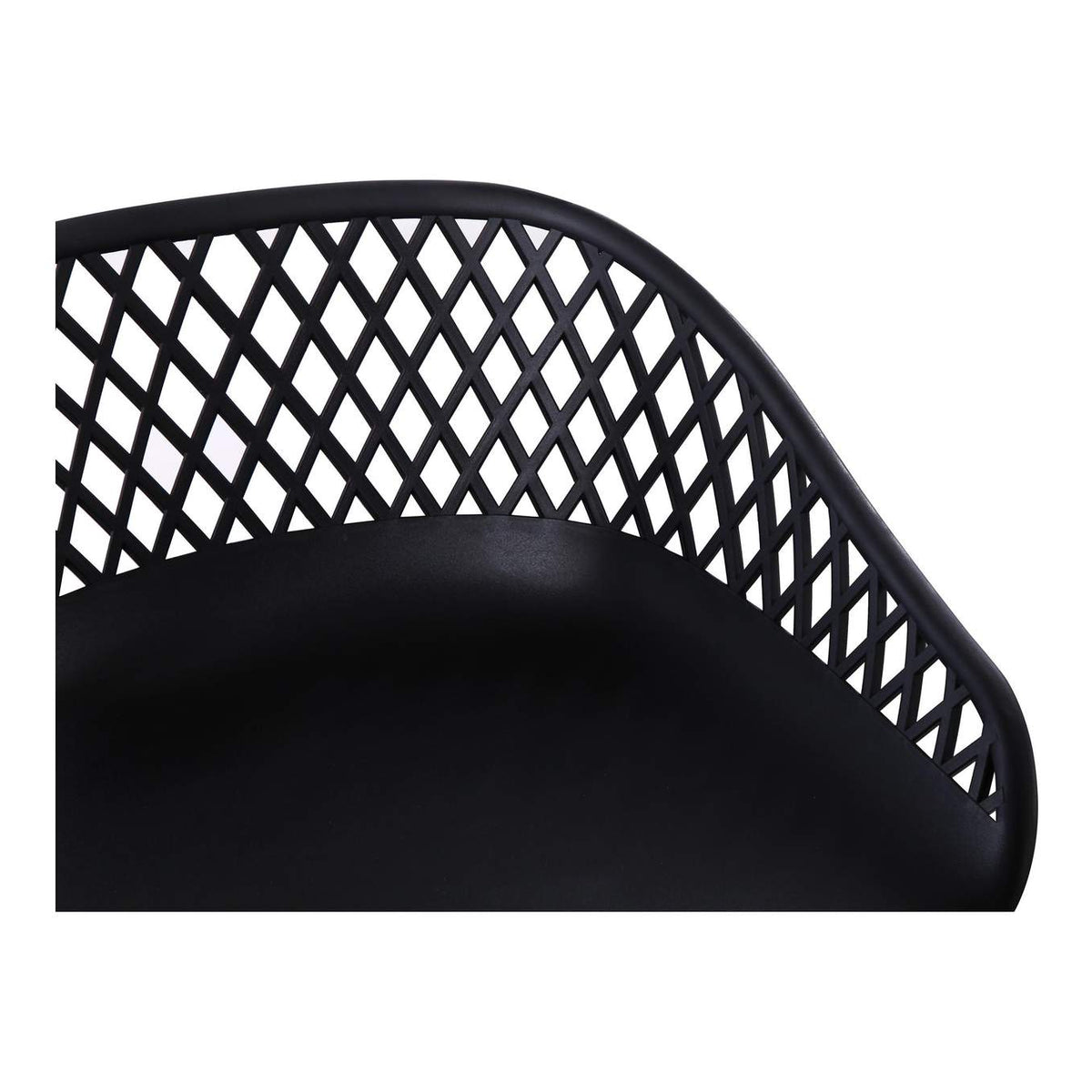 QX-1004-02 Piazza Outdoor Barstool Black - Set Of Two