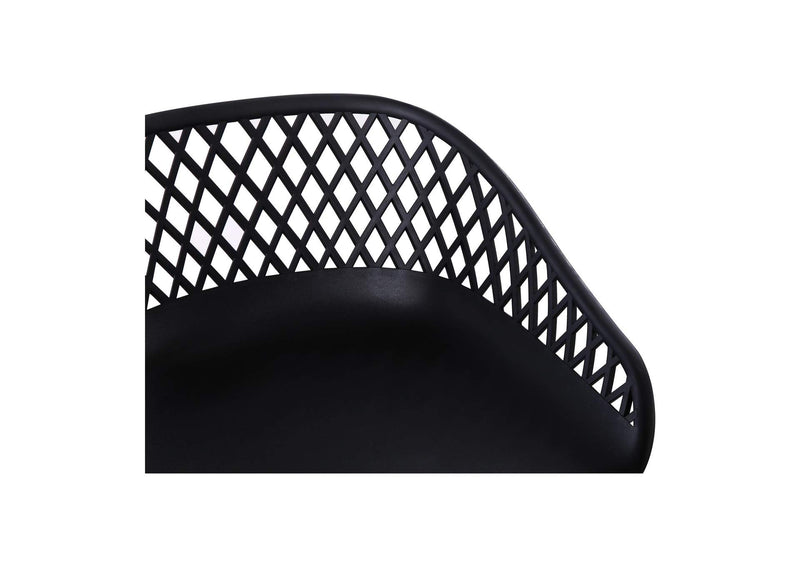 QX-1004-02 Piazza Outdoor Barstool Black - Set Of Two