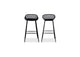QX-1004-02 Piazza Outdoor Barstool Black - Set Of Two