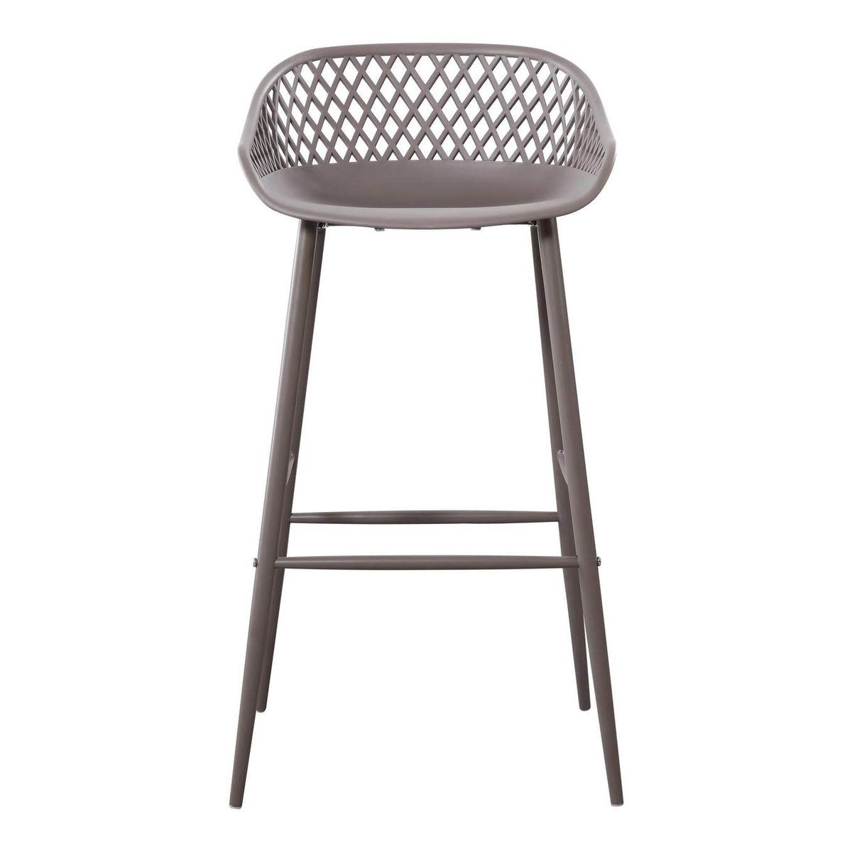 QX-1004-15 Piazza Outdoor Barstool Grey - Set Of Two