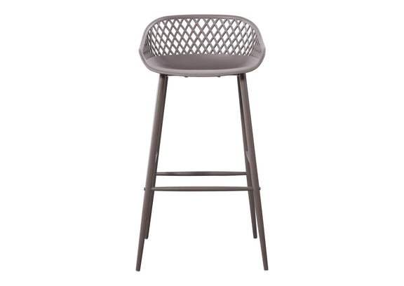 QX-1004-15 Piazza Outdoor Barstool Grey - Set Of Two