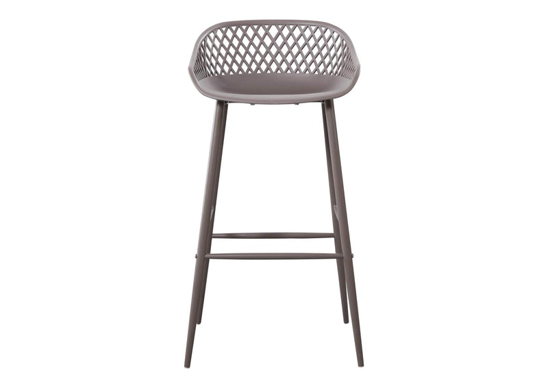 QX-1004-15 Piazza Outdoor Barstool Grey - Set Of Two